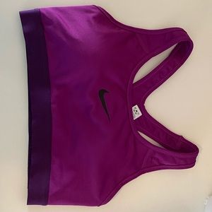 purple nike sports bra